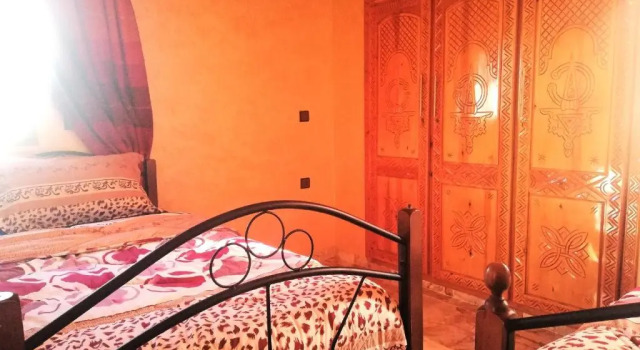 Кровать в общем номере Pearl Surf Camp Morocco