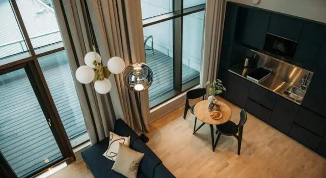 Студия с балконом Unity Helsinki - A Studio Hotel