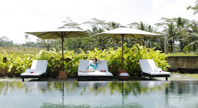 The Amerta Private Villa Ubud, Reservar Vila Hotéis em Bali com piscina, Piscina
