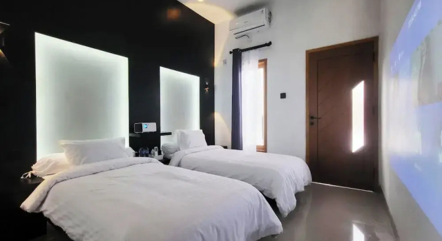 Standard Twin room with garden view Cabin15 - Syariah