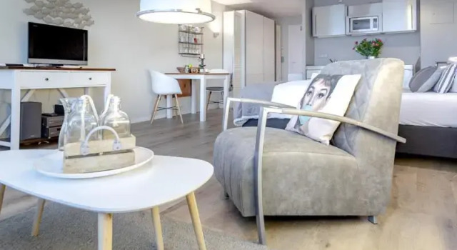 City Loft 008 "Strandnahes 1 Zimmer Appartement in der Innenstadt" mit Balkon, Забронировать Апартаменты/квартира Апартаменты Вестерланд, рядом с Аквапарк "Зюльтер Велле", Апартаменты/квартира