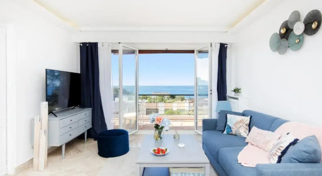 Suite Riviera - Sea View - Clim - Plage - Residence de standing - Parking, Забронировать Апартаменты/квартира Апартаменты Канн, рядом с Церковь Нотр-Дам-д'Эсперанс, Апартаменты/квартира