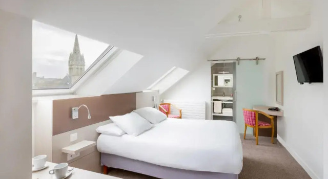 Двухместный номер Comfort Logis Hôtel Restaurant Le Dauphin et Le Spa du Prieuré