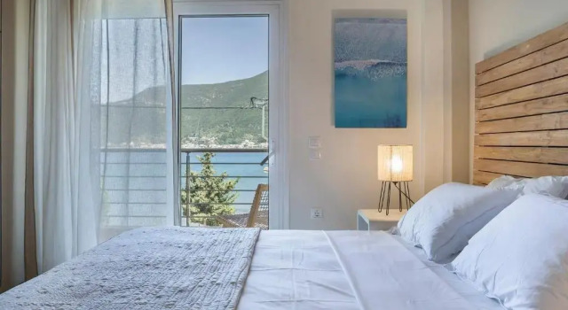 Deluxe Kefalonia Apartment Apartment Hyacinth 1 Bedroom Pool, Забронировать Апартаменты/квартира Апартаменты Каравомилоса, рядом с Озеро Мелиссани, Апартаменты/квартира