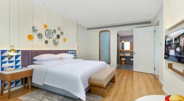 Люкс Deluxe с красивым видом из окна O.live Social Hotel (Zhangzhou Changtai Kaiyue Square)