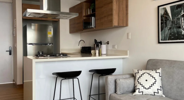 Апартаменты w Wonderful 1BR With Moder Balcony in Poblado