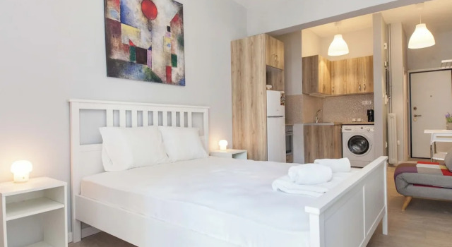 Студия Fresh Exarcheia Studio w Balcony & Style