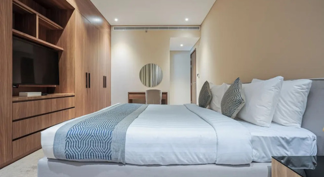 Люкс Deluxe c 1 комнатой с балконом Eden Garden Hotel Apartment