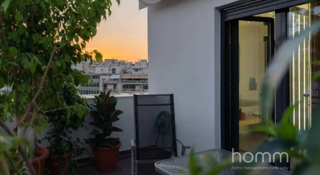Апартаменты 59m² homm Loft- Penthouse with Acropolis View,2ppl