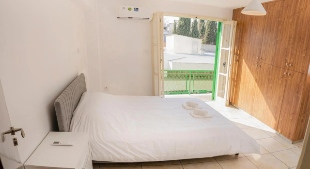City center studio with terrace view