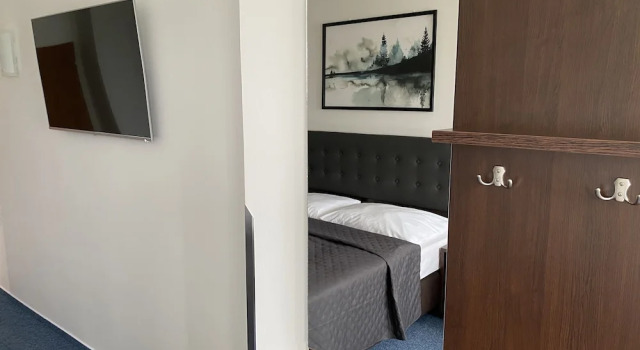 Superior Dvoulůžkový s manželskou postelí pokoj 1 ložnice a výhledem do parku Hotel Chodov Asc