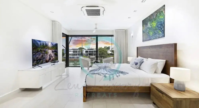 Коттедж Zenlux Waterfront Mansion Infinity Pool Cinema