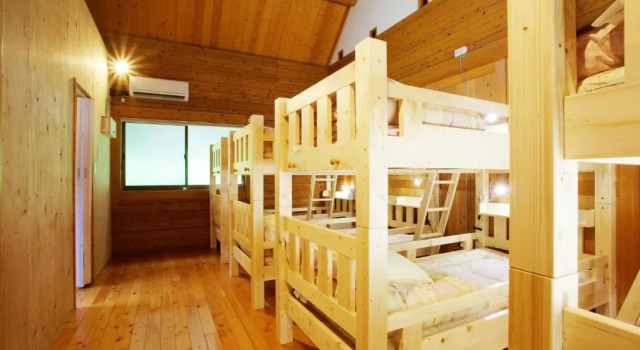Кровать в общем номере (мужской номер) Lodge Kiyokawa