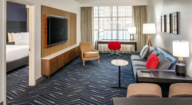 Четырёхместный люкс c 1 комнатой Residence Inn by Marriott Boston Cambridge