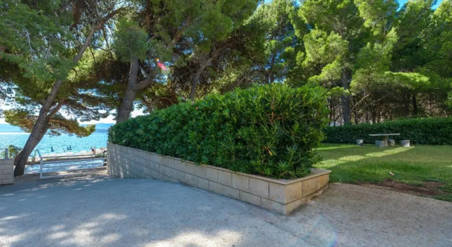 Апартаменты Luxury Beachfront Villa Castello Bol with private pool at the promenade Zlatni Rat at the beach in Bol - Brac