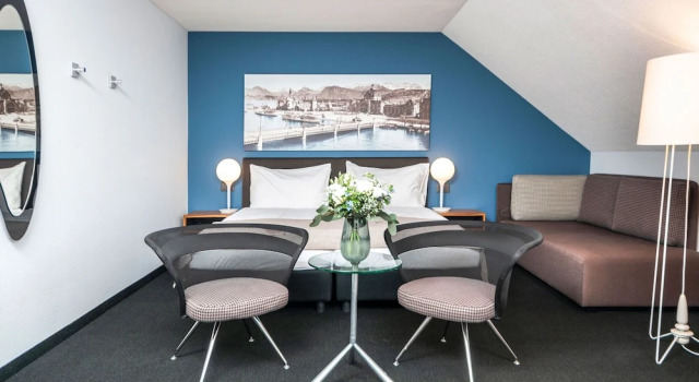 Полулюкс с балконом и с видом на озеро Seehotel Kastanienbaum