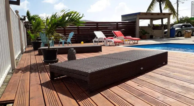 Villa de 3 chambres avec vue sur la mer piscine privee et terrasse amenagee a Le Gosier a 4 km de la plage, Prenota Villa Hotel a Grande-Terre con piscina, Piscina