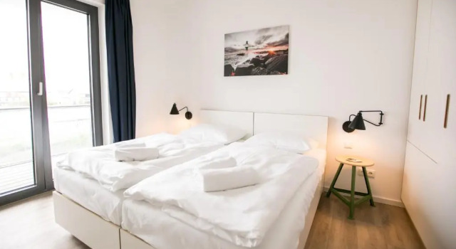 Апартаменты c 1 комнатой с видом на гавань Hafenapartments Warnemünde