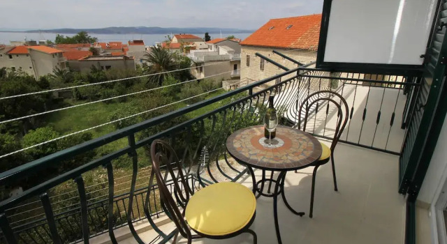 Апартаменты с балконом и с видом на море Apartments Aurelia