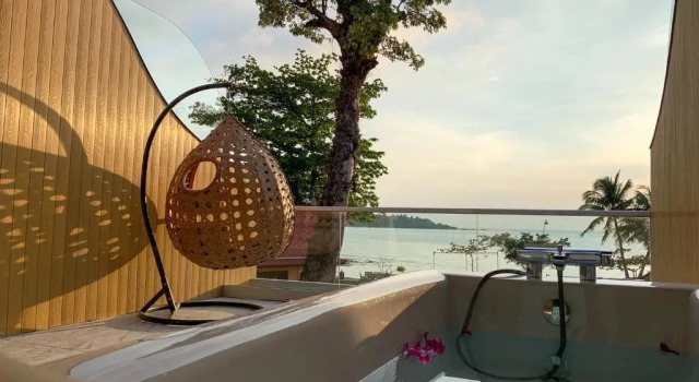 Двухместный номер Deluxe с видом на море Kaibae Hut Resort
