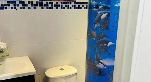 Кровать в общем номере Blue Coast Hostal