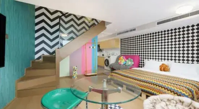 Шестиместный семейный люкс с видом на море Manxin Hotel Dalian Xinghai Square