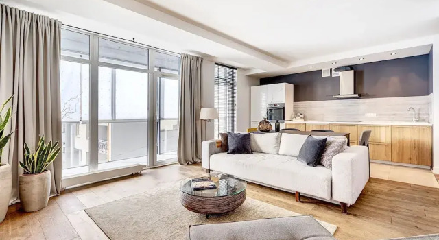 Апартаменты Deluxe c 1 комнатой с балконом Vilnius Apartments & Suites