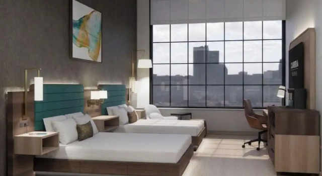 Четырёхместный номер Standard Cambria Hotel Boston Logan Airport