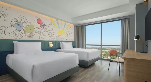 Deluxe Twin room Aloft by Marriott Surabaya Pakuwon City