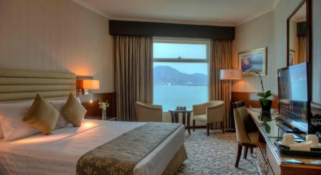 Двухместный номер Premium с видом на море Курортный отель Oceanic Khorfakkan Resort And Spa