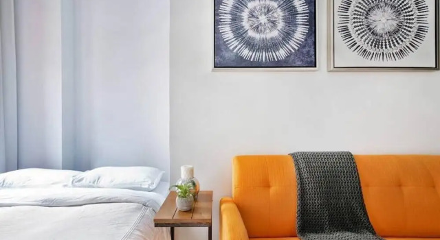 24-3 Prime Gramercy New Studio W D Terrace, Забронировать Апартаменты/квартира Апартаменты Нью-Йорка, рядом с 23-я улица линия Бродвей дивизиона BMT, Апартаменты/квартира