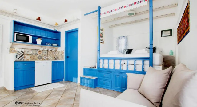 Glaros luxury studio on the Beach, Забронировать Отель Отели Карпатоса с парковкой, Парковка