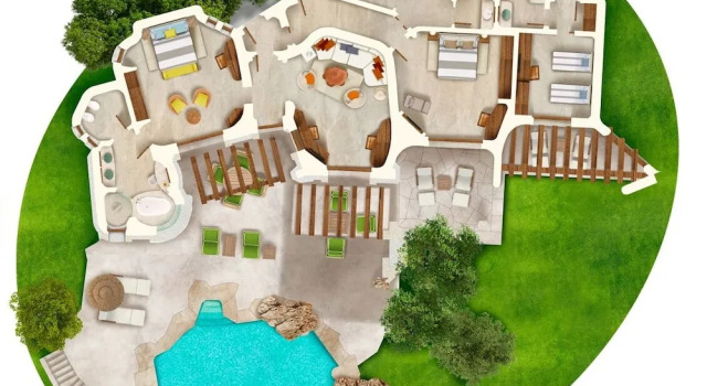 Вилла Pool с 3 комнатами Hotel Pitrizza, Costa Smeralda