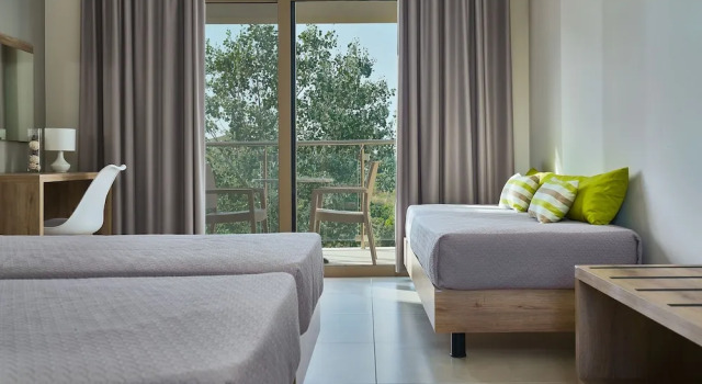 Трёхместный номер Deluxe с видом на бассейн Grapevines Hotel