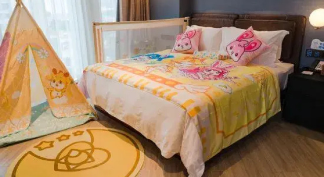Двухместный семейный люкс Dongguan Shan Zhi Ye Serviced Apartment Hotel - Houjie Wanda Plaza Liaoxia Subway Station
