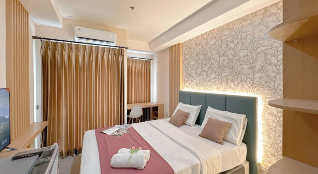 Modern Design Studio At Kyo Society Apartment, Book Lejlighed Surabaya East Java