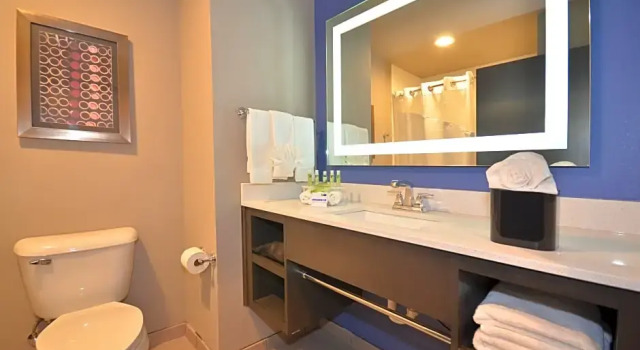 Четырёхместный люкс c 1 комнатой Holiday Inn Express & Suites Oklahoma City Mid - Arpt Area by IHG