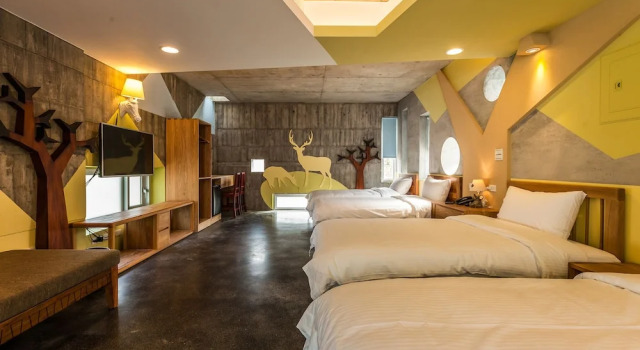 Camera quadrupla Deluxe mansarda Yu Peng Villa