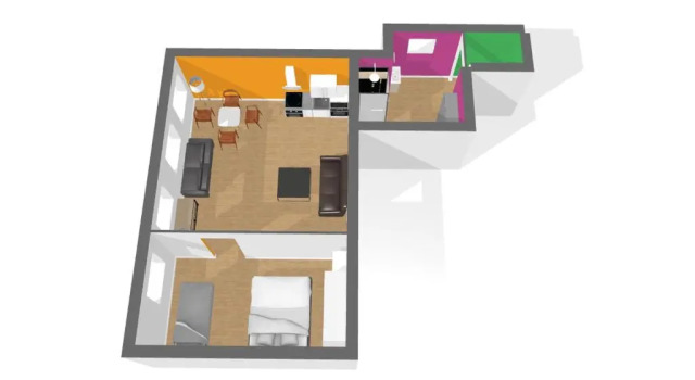 Апартаменты LA FONTAINE NEUVE-AVALLON-5 PERSONNES-1 CHAMBRE-3 LITS-parking-wifi