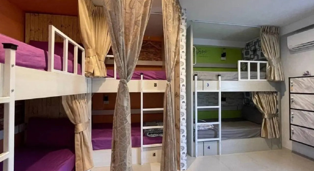Кровать в общем номере Great House99