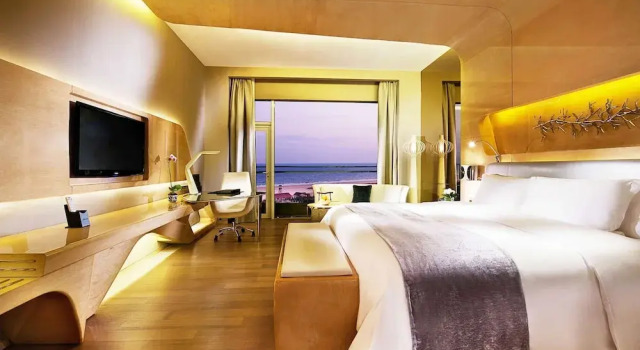 Двухместный номер Standard с видом на море Wyndham Grand Qingdao