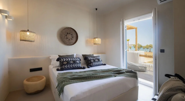 Двухместный номер Standard с балконом и с видом на море Seesoo Paros Beachfront Luxury Hideaway