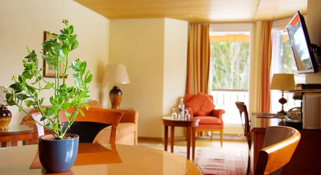 Люкс с видом на горы Hotel Silberhorn - Residences & Spa Wengen
