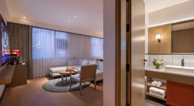 Люкс Deluxe Manxin Mansion Hotel Beijing Xiushui Lake Hot Spring