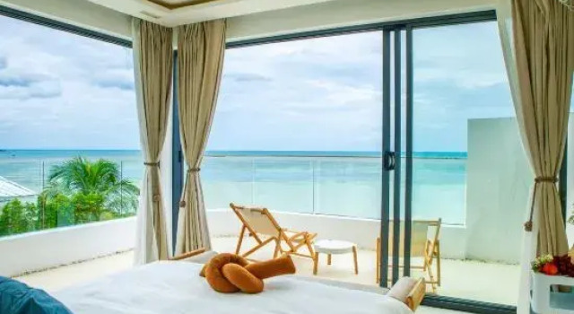 Двухместный номер Deluxe с видом на море 5House:A luxury beachfront villa on Samui