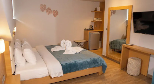 Трёхместный номер Deluxe с балконом и с видом на море Hotel Epavlis Eleftheriadi