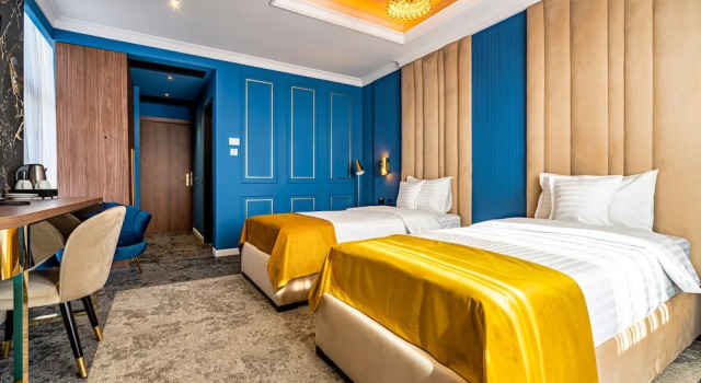 Standardní Dvoulůžkový s manželskou postelí pokoj s balkonem a a výhledem na krajinu Prestige Plaza