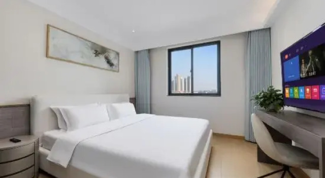 Люкс Deluxe Shanghai Bailu All Suites Hotel (Zhoudeng Highway Kangxin Highway Branch)