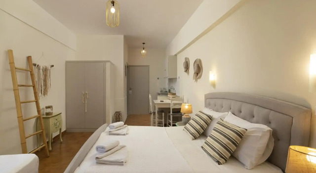 Трёхместный номер Standard с видом на сад Villa Fiamegou Andros