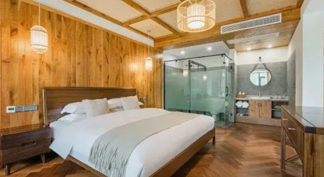 Люкс Deluxe Anji Yunshang Grassland Yuzhu Xiaozhu Hot Spring Homestay